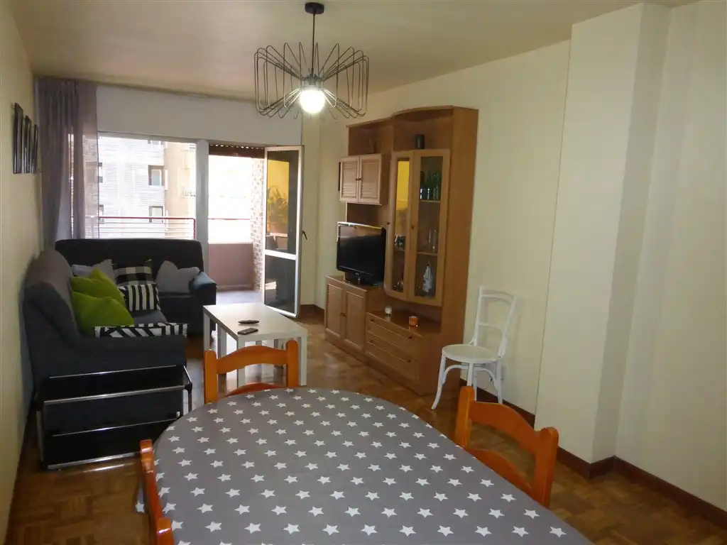 Sala de estar de Piso de alquiler en  Pamplona / Iruña con Calefacción y Amueblado