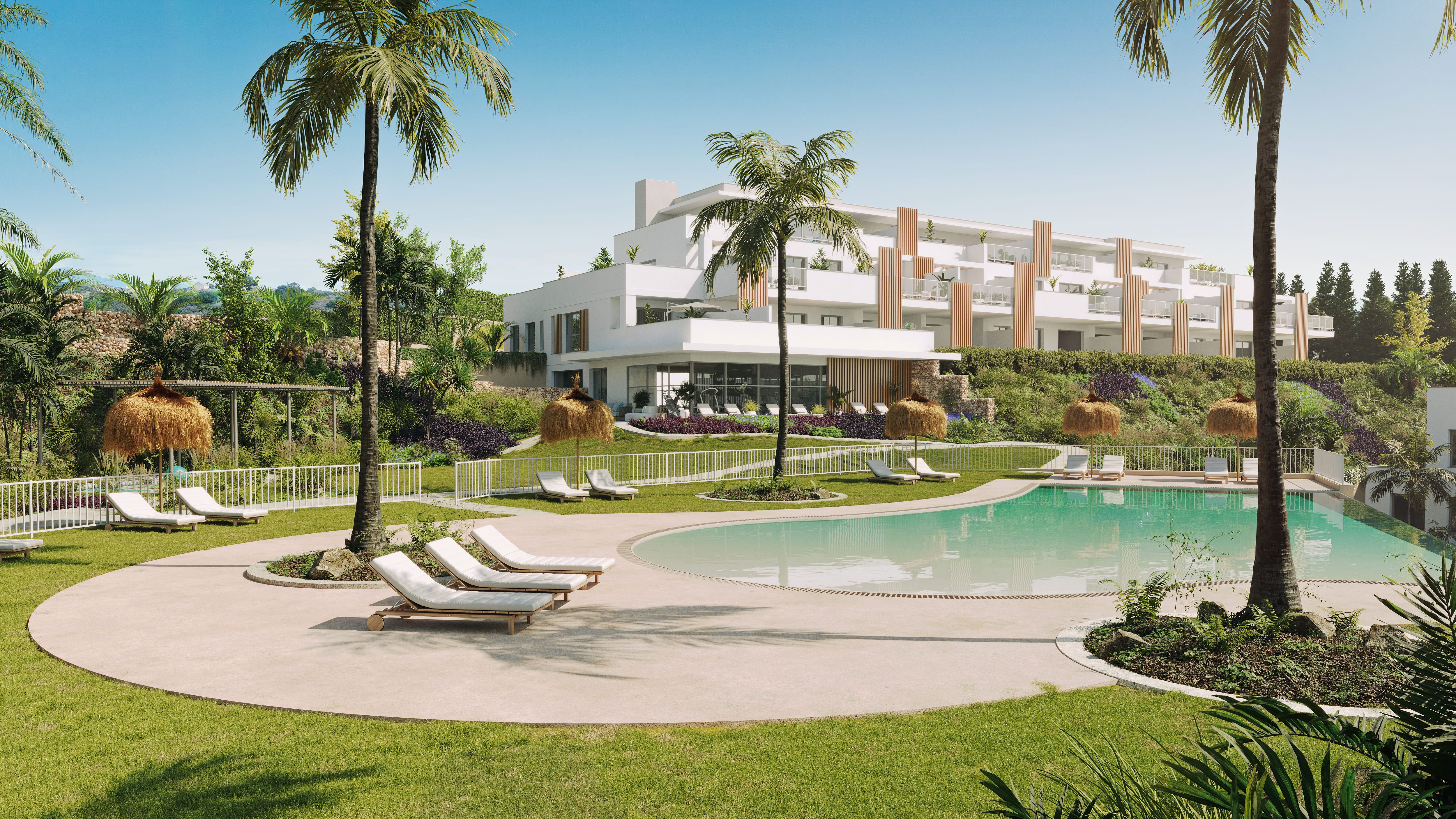 Garden of Flat for sale in Casares  with Air Conditioner, Heating and Private garden