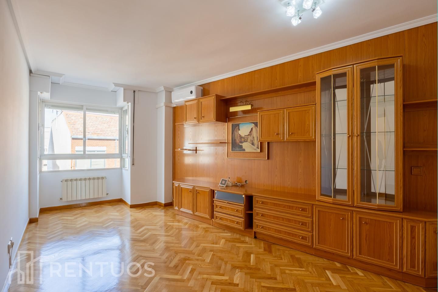 Bedroom of Flat to rent in  Madrid Capital  with Air Conditioner, Heating and Parquet flooring