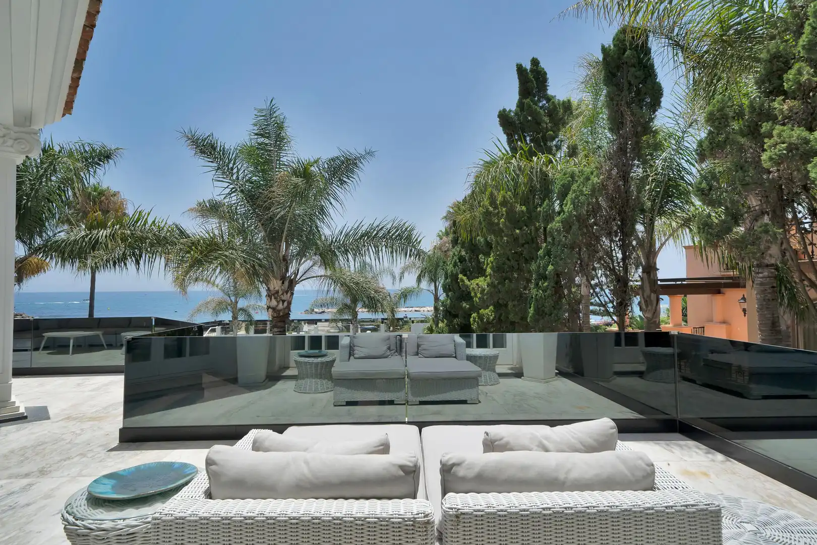 Terrasse von Haus oder Chalet zur Miete in Marbella mit Heizung, Privatgarten und Terrasse