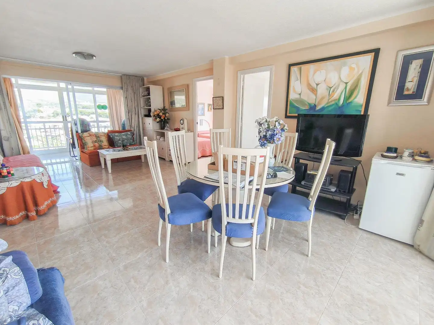 Dining room of Flat for sale in Benidorm  with Private garden, Terrace and Furnished
