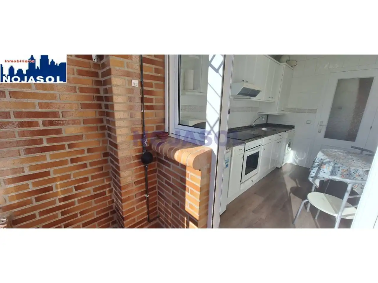 Cocina de Apartamento de alquiler en Noja con Calefacción, Parquet y Terraza