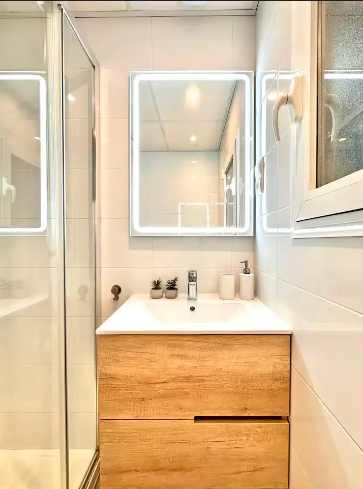 Bathroom of Flat for sale in Málaga  with Air Conditioner, Heating and Furnished