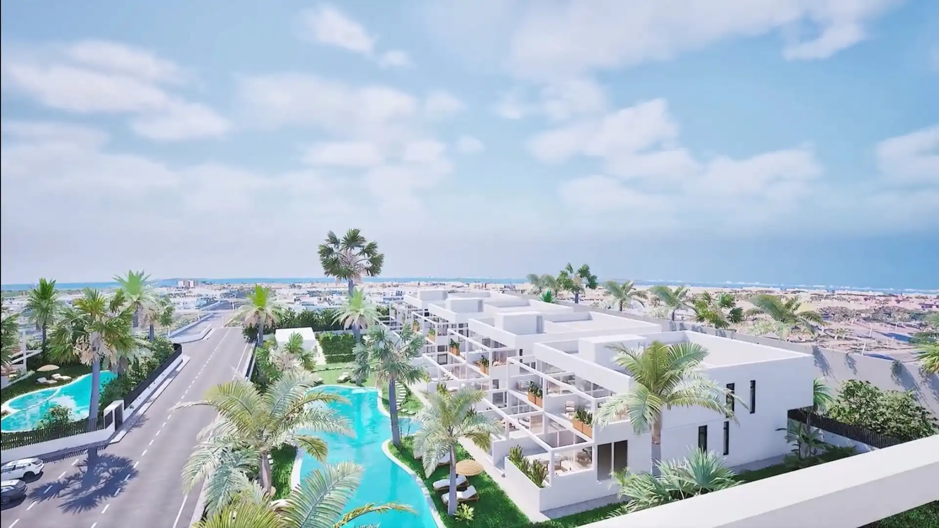 Außenansicht von Erdgeschoss zum Verkauf in Cartagena mit Klimaanlage, Heizung und Privatgarten