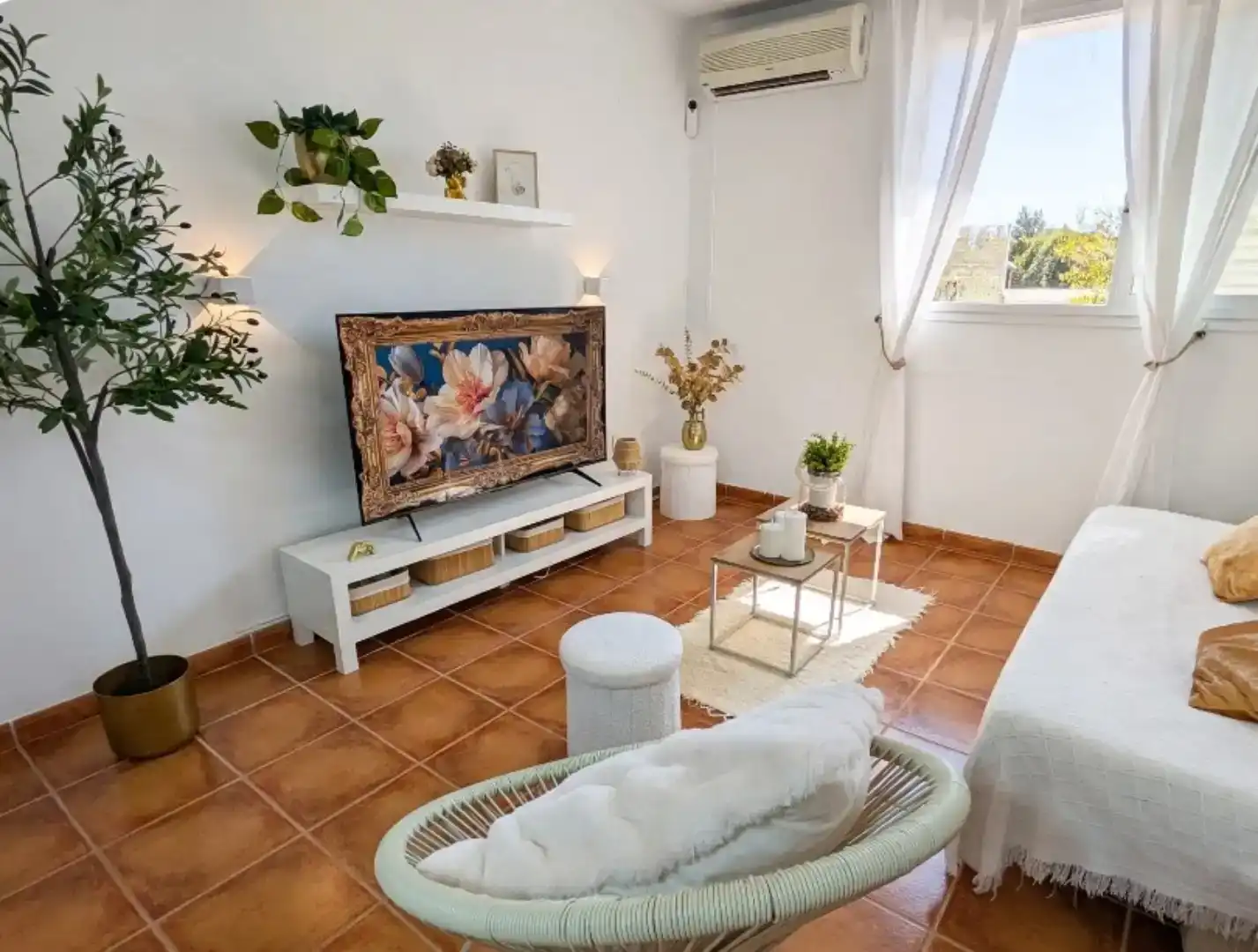 Sala d'estar de Pis en venda en El Garrobo amb Aire condicionat