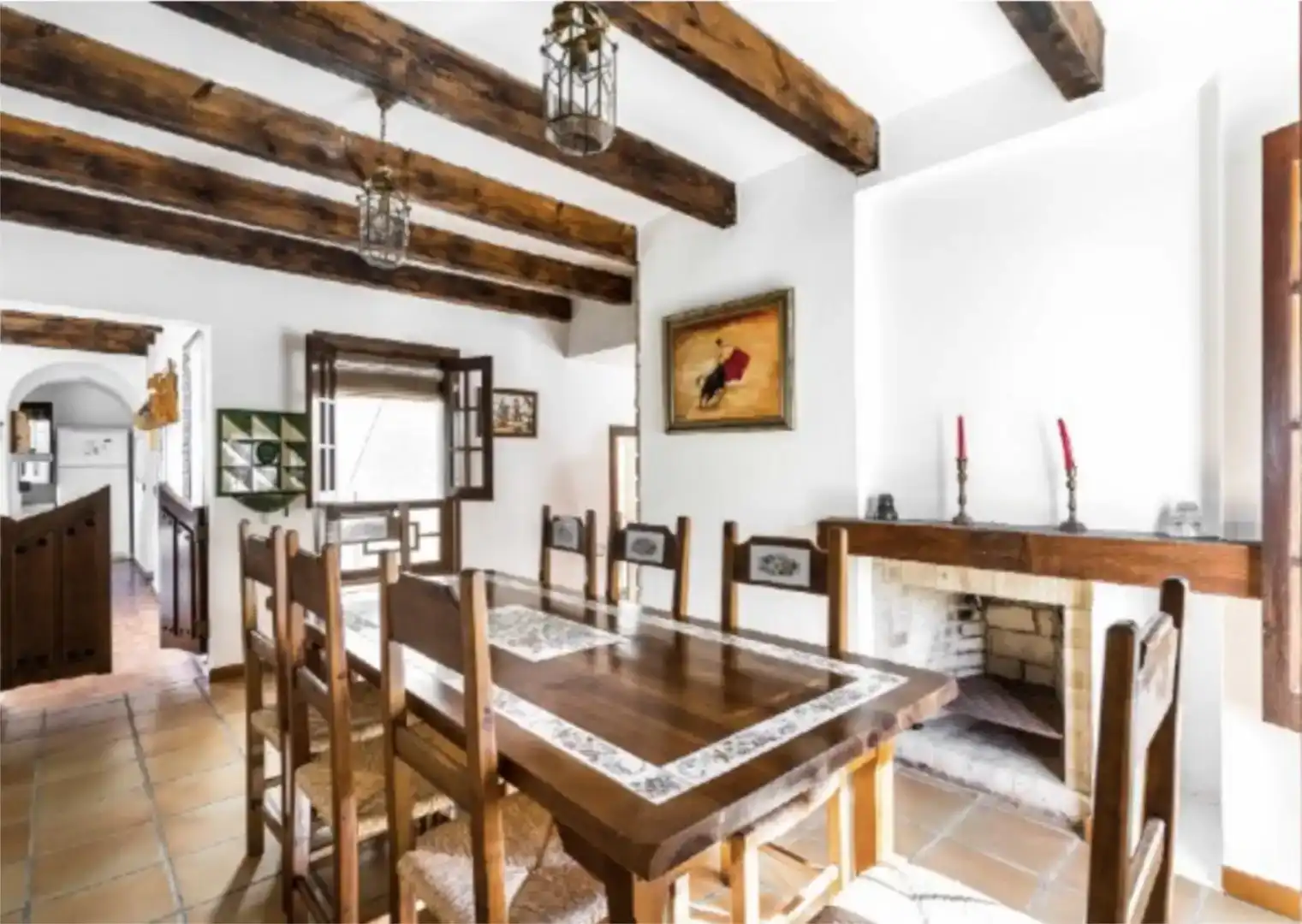 Menjador de Casa o xalet de lloguer en Carboneras amb Aire condicionat, Jardí privat i Parquet