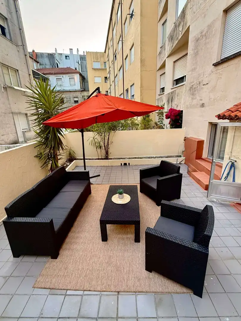 Terrassa de Apartament per a compartir en Pontevedra Capital  amb Aire condicionat, Terrassa i Moblat