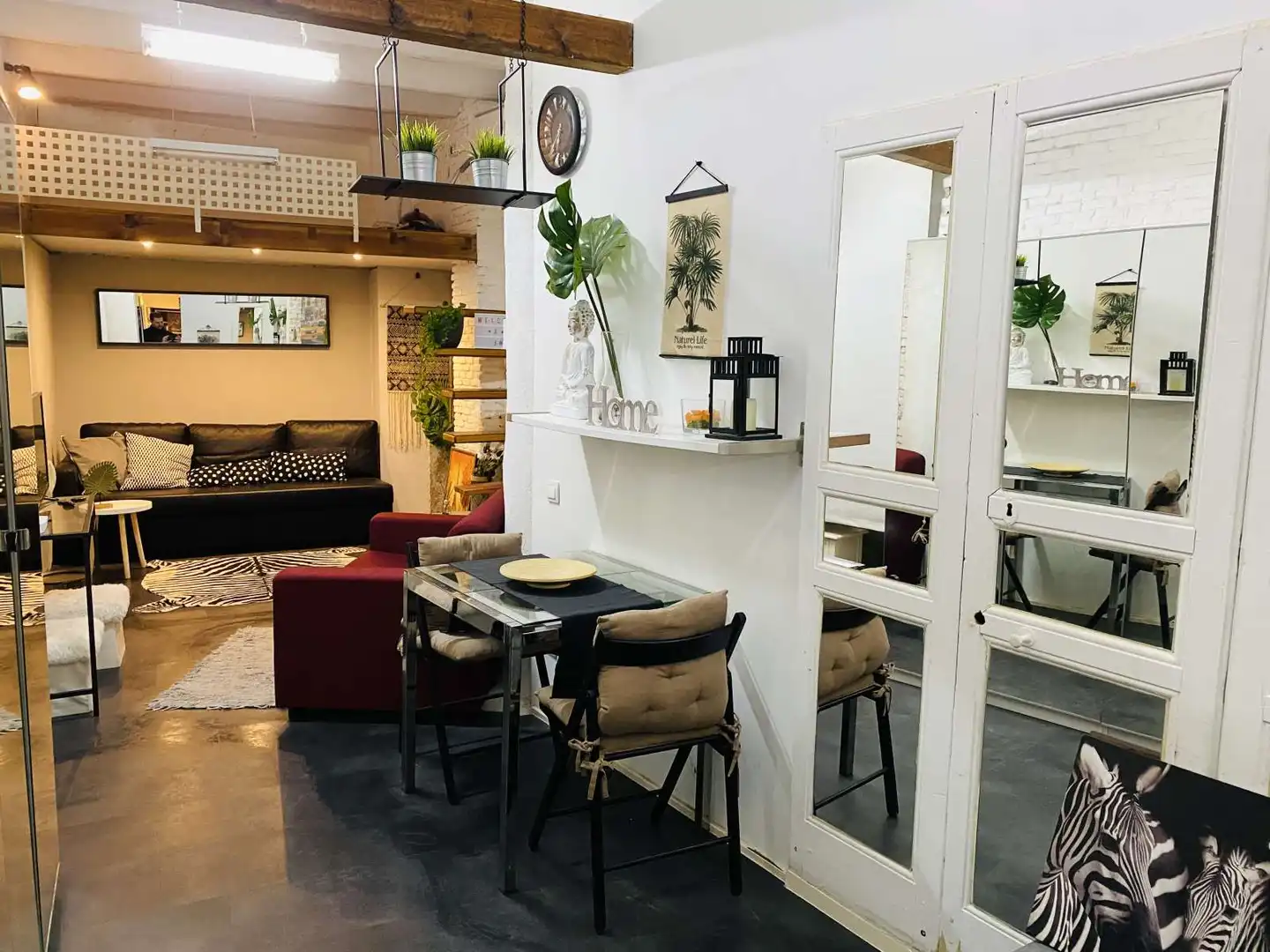 Dining room of Apartments for share in Madrid  with Air Conditioner, Terrace and Furnished