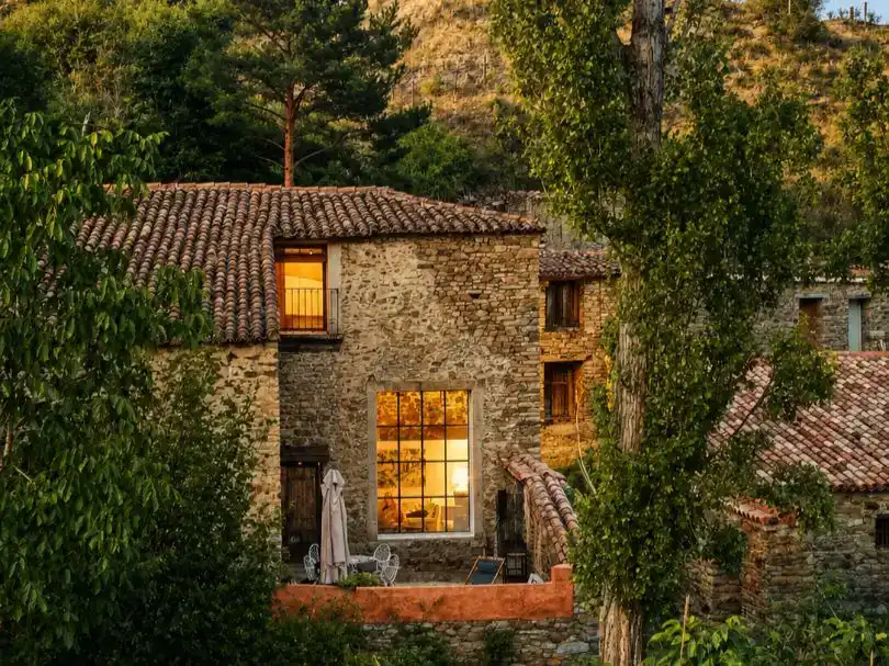 Vista exterior de Casa o xalet en venda en Villar del Río amb Jardí privat, Parquet i Moblat