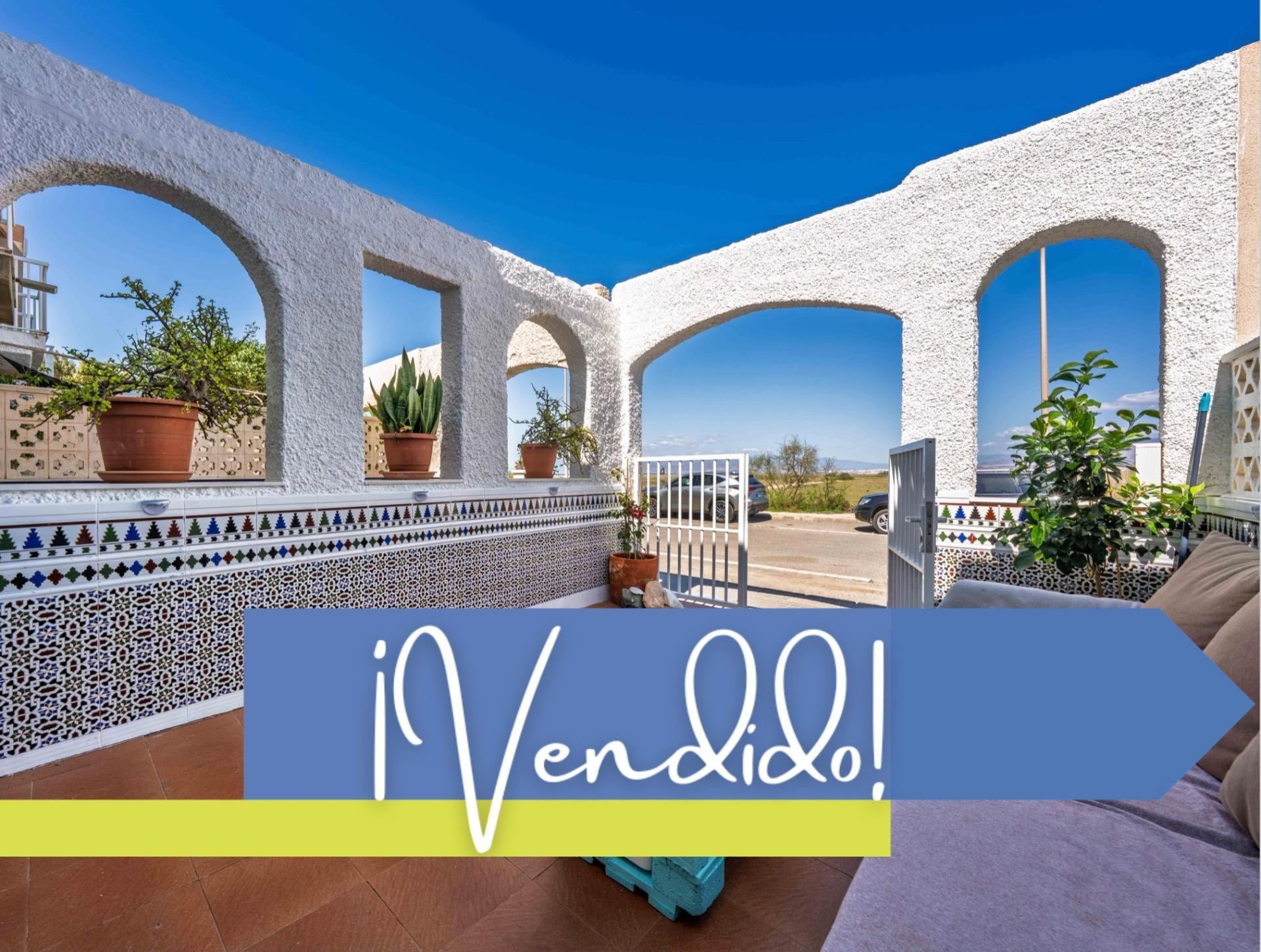Exterior view of Single-family semi-detached for sale in Cabo de Gata  with Air Conditioner, Private garden and Terrace