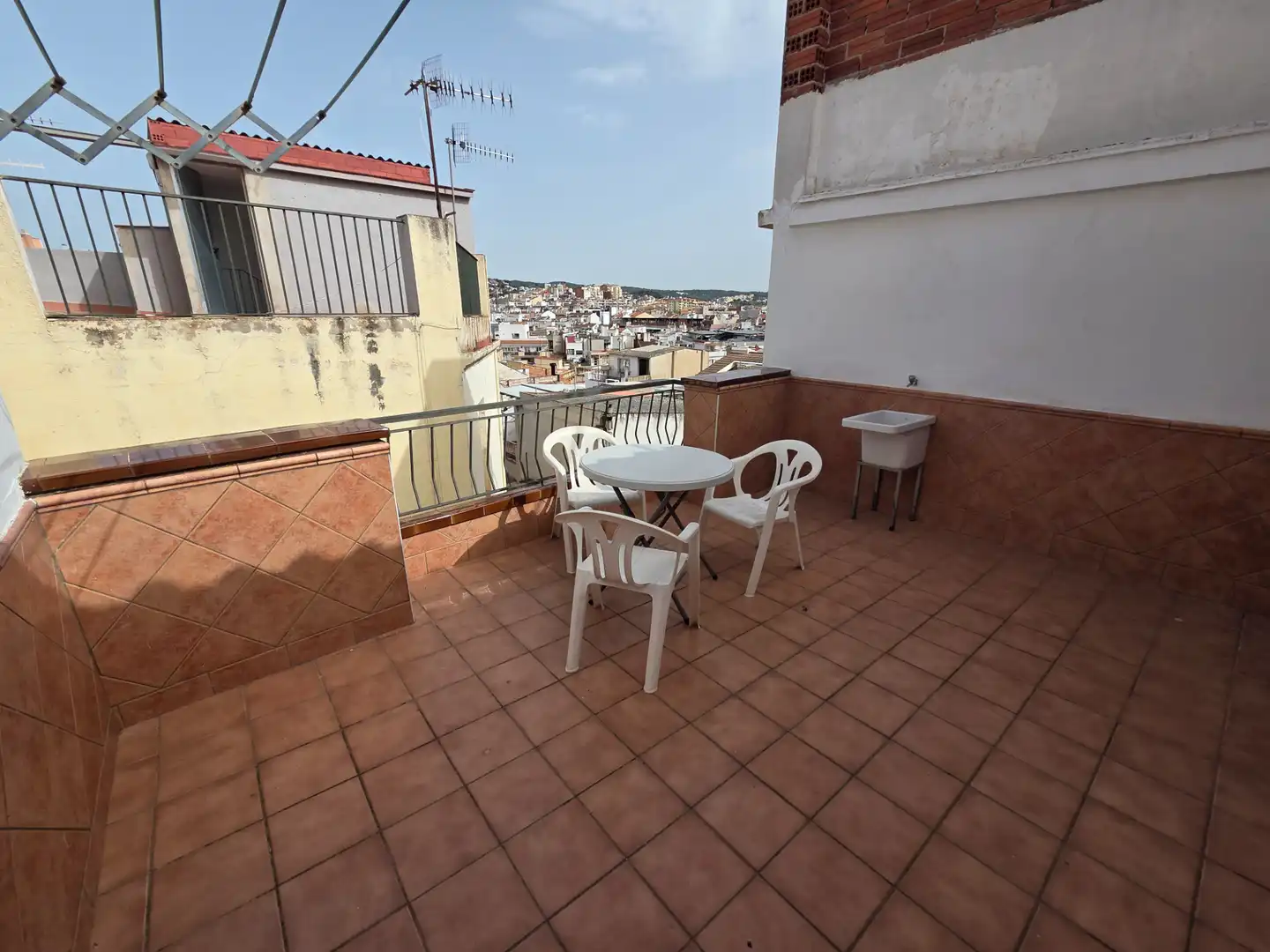 Terraza de Ático de alquiler en Blanes con Terraza, Amueblado y Lavadora