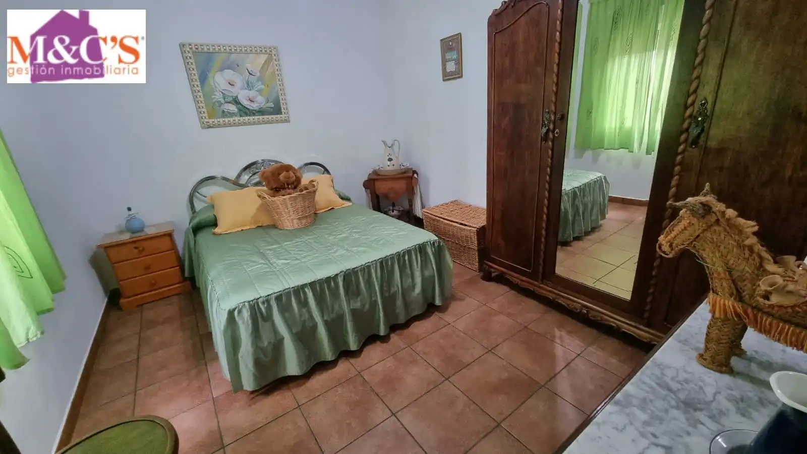 Bedroom of Houses for sale in Hinojosas de Calatrava  with Air Conditioner, Heating and Private garden