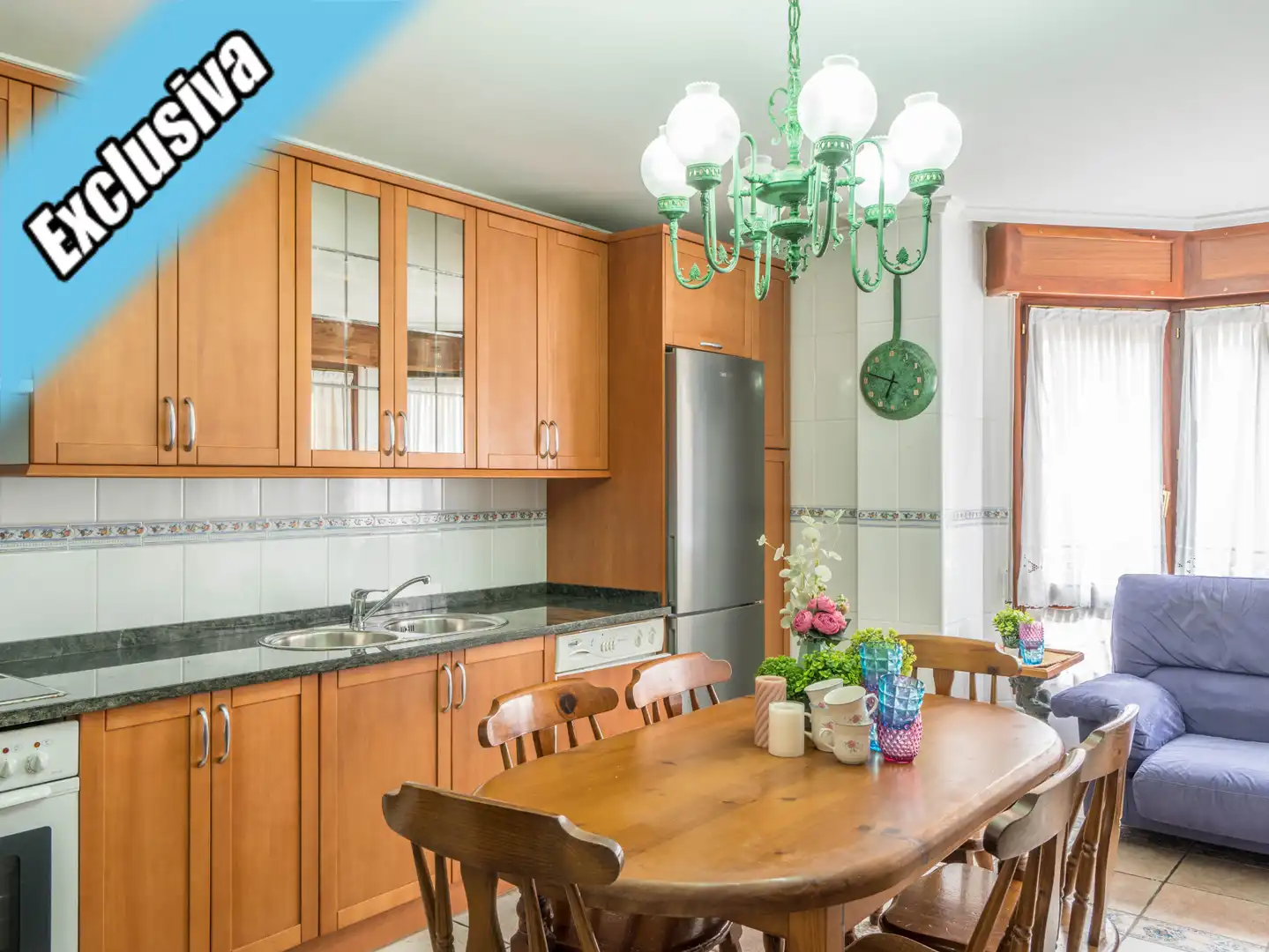 Cocina de Dúplex en venta en Santoña con Calefacción, Parquet y Terraza