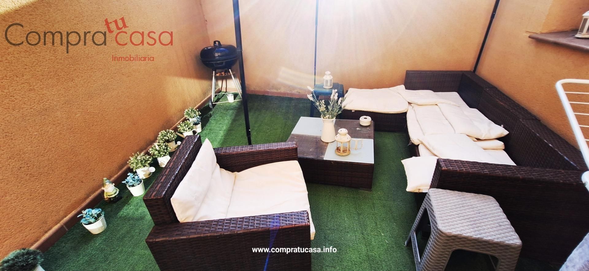 Terrace of Single-family semi-detached for sale in Valverde del Majano  with Heating and Storage room