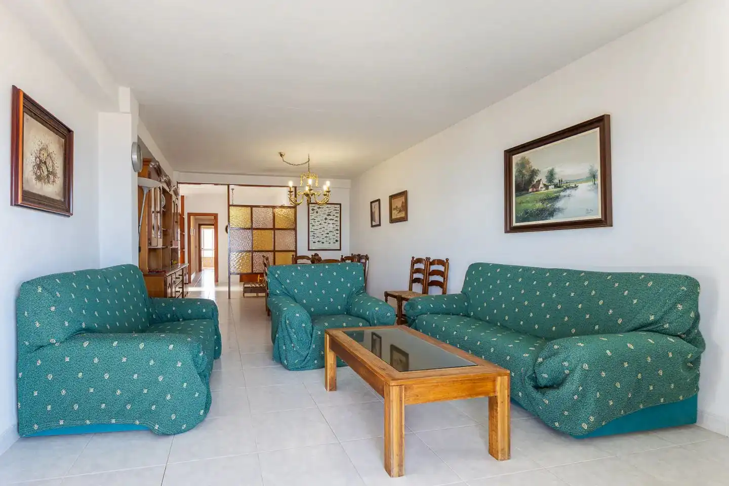 Sala d'estar de Apartament en venda en Gandia amb Terrassa i Moblat