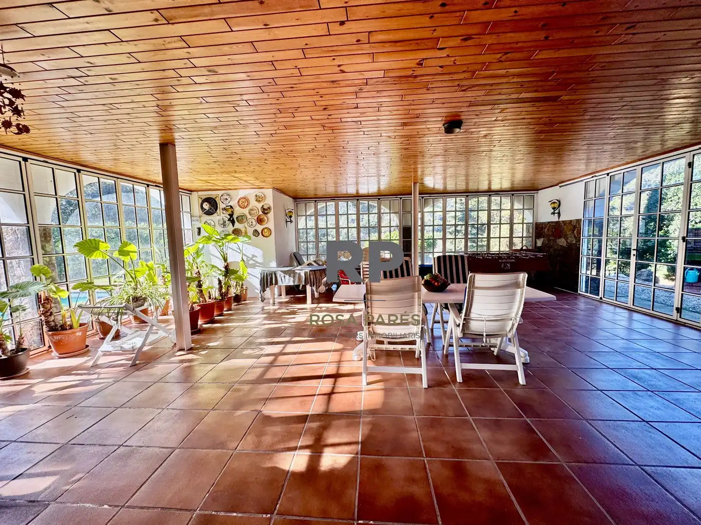 Terrassa de Casa o xalet en venda en Aiguafreda amb Jardí privat, Terrassa i Traster