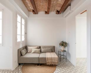 Living room of Attic for sale in  Barcelona Capital  with Air Conditioner and Balcony