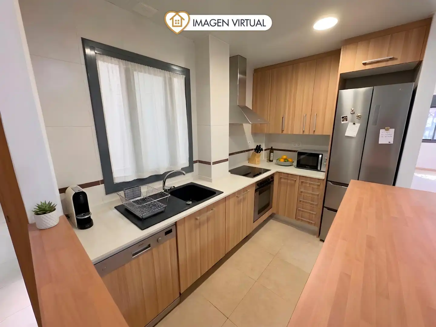 Küche von Wohnung mieten mit Kaufoption in Vallirana mit Heizung, Ofen und Internet