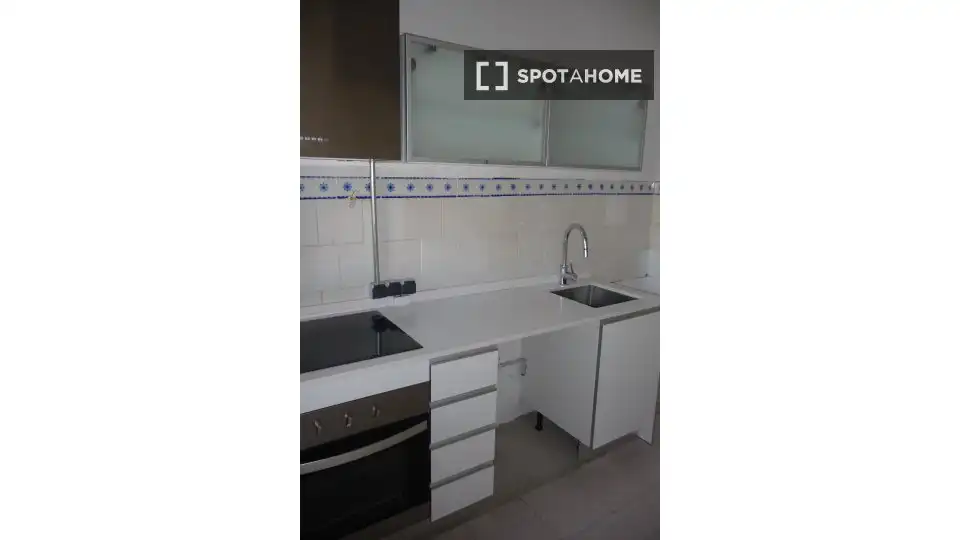 Kitchen of Flat for share in  Palma de Mallorca  with Air Conditioner, Terrace and Furnished