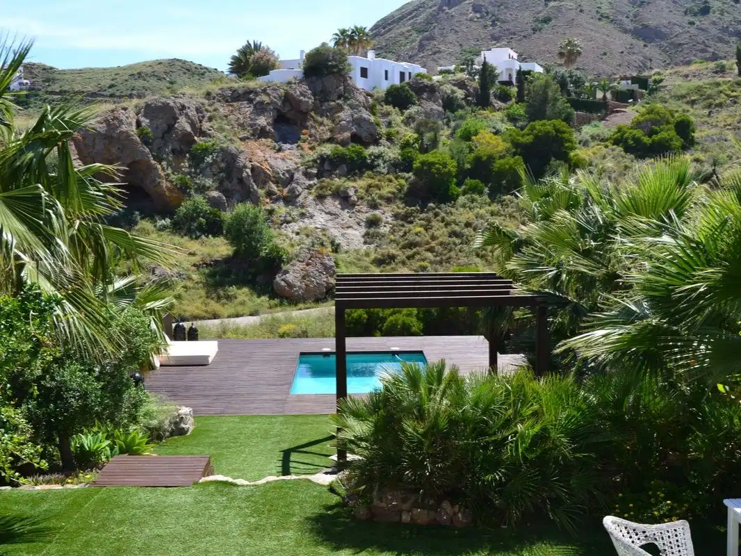 Jardí de Casa o xalet de lloguer en Las Negras