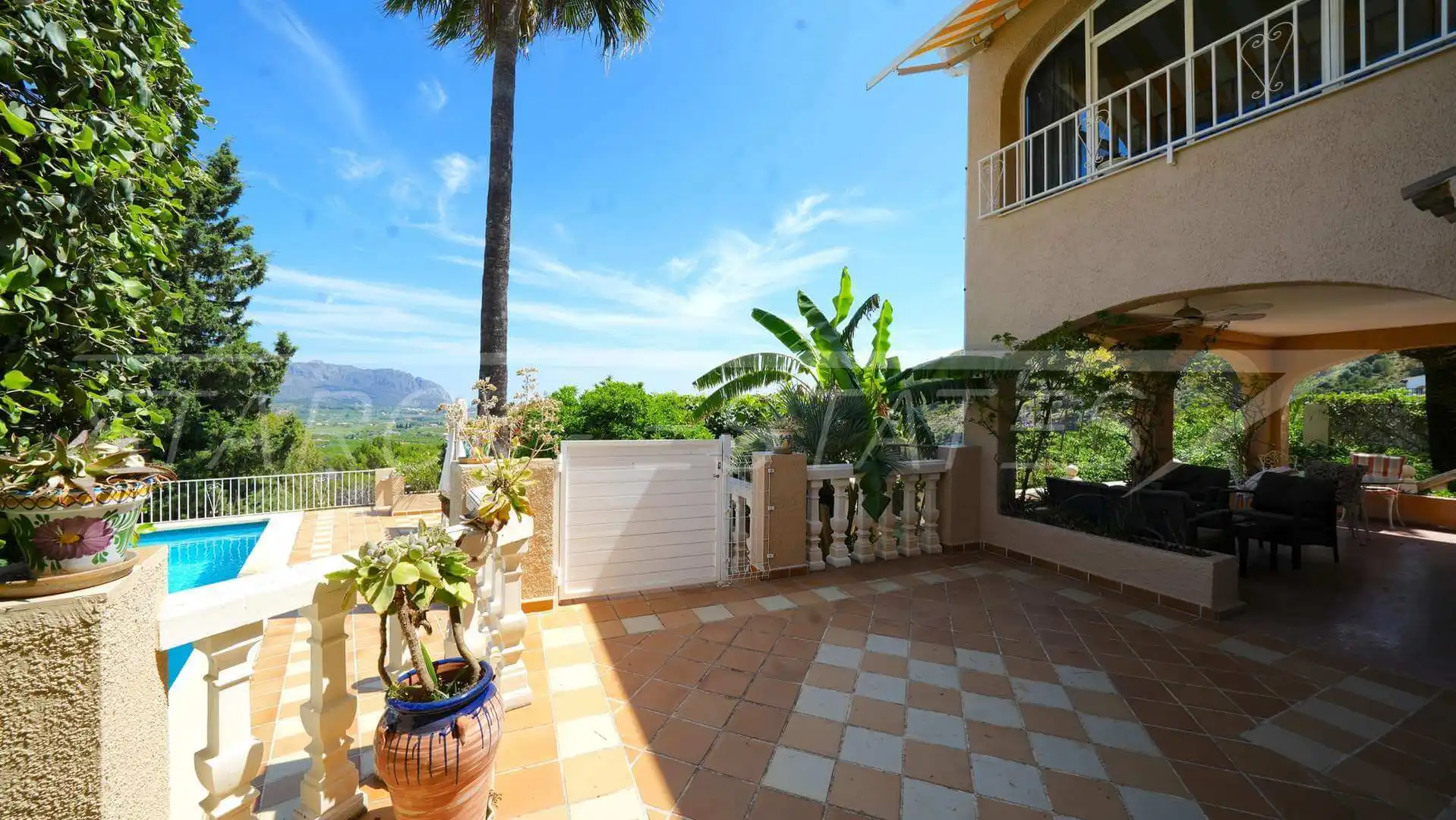 Terrassa de Casa o xalet en venda en Benidoleig amb Aire condicionat i Piscina