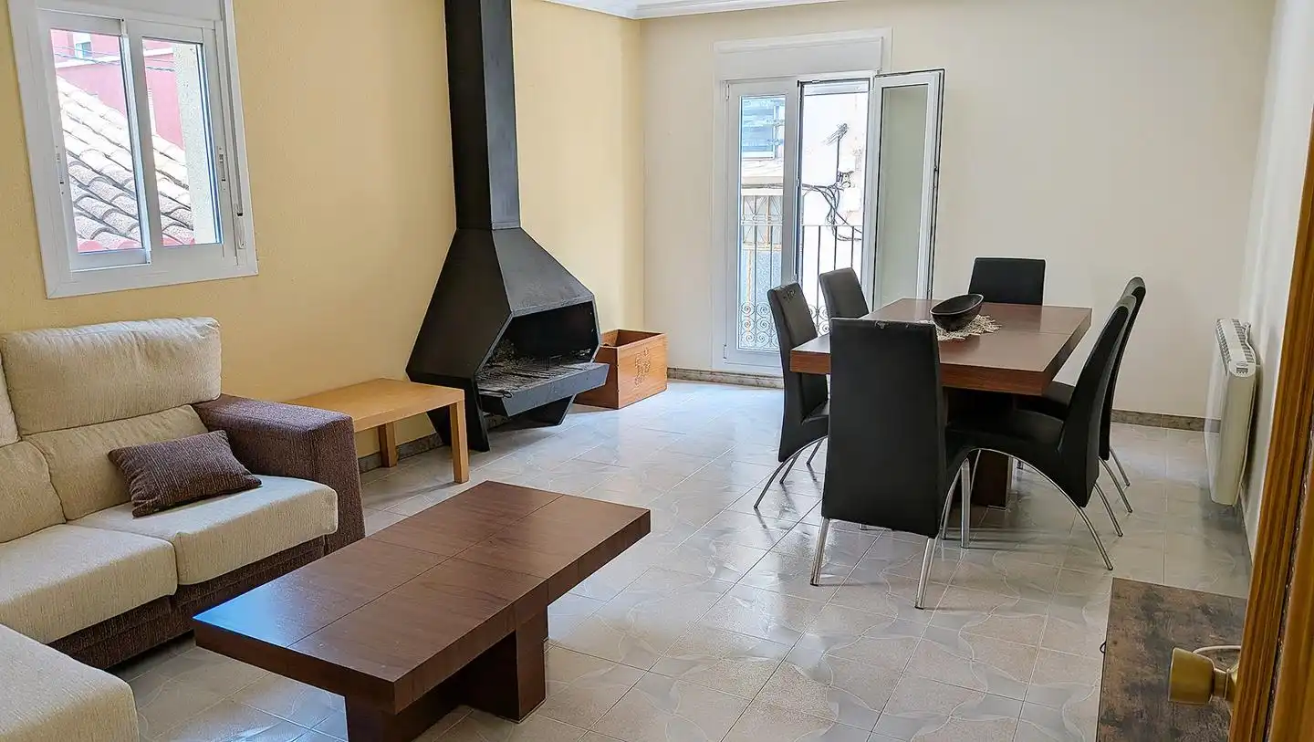 Living room of Houses for sale in Ulldecona  with Terrace, Furnished and Balcony