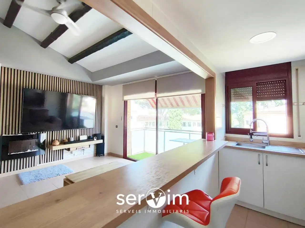 Cocina de Piso en venta en Santa Cristina d'Aro con Calefacción, Terraza y Trastero