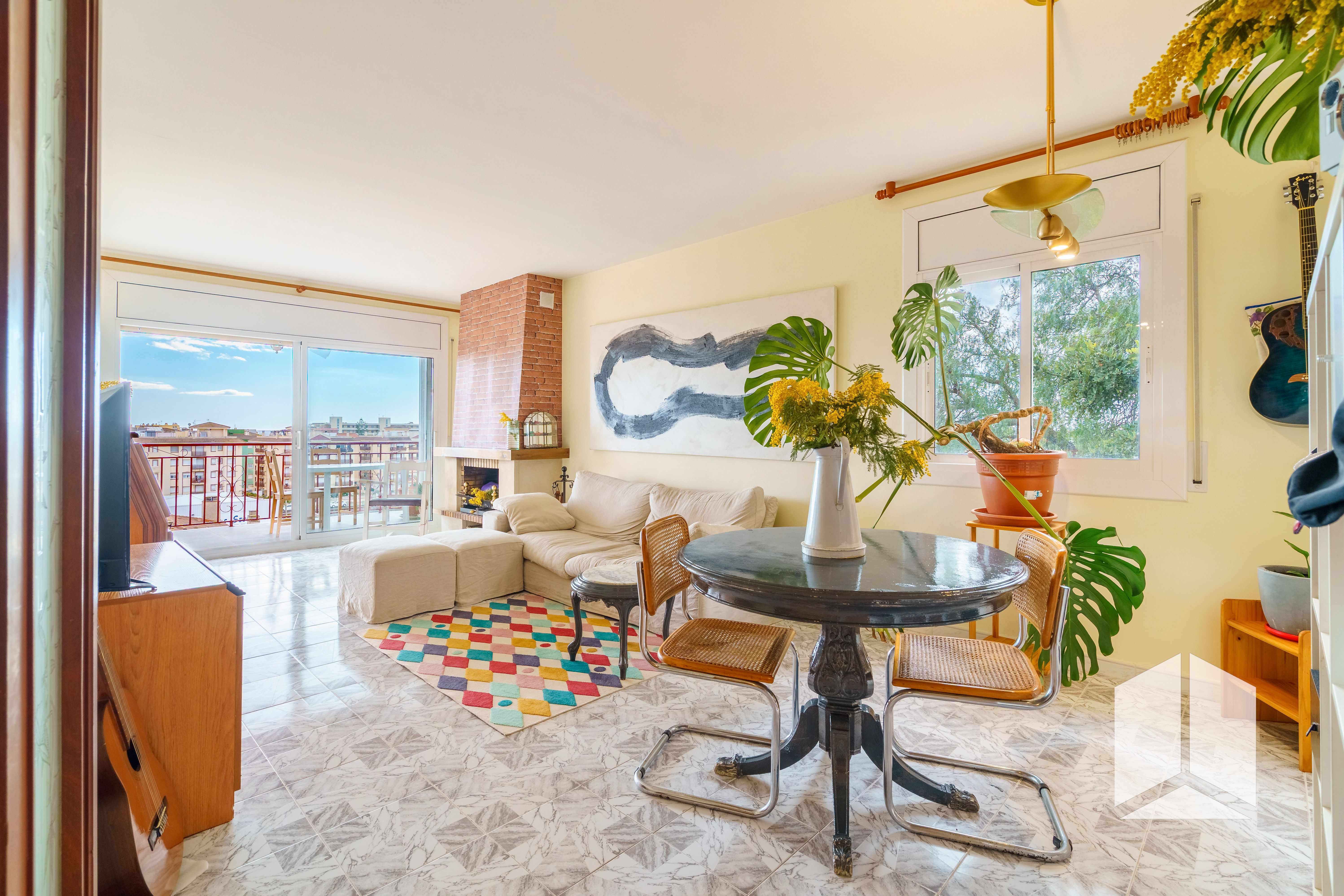 Sala de estar de Piso en venta en Calafell con Balcón