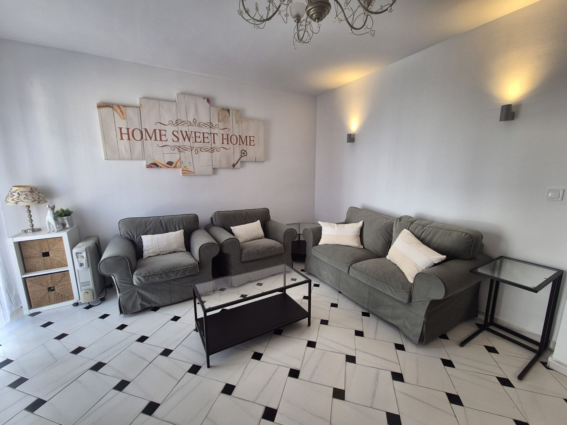Living room of Flat to rent in Ronda  with Furnished