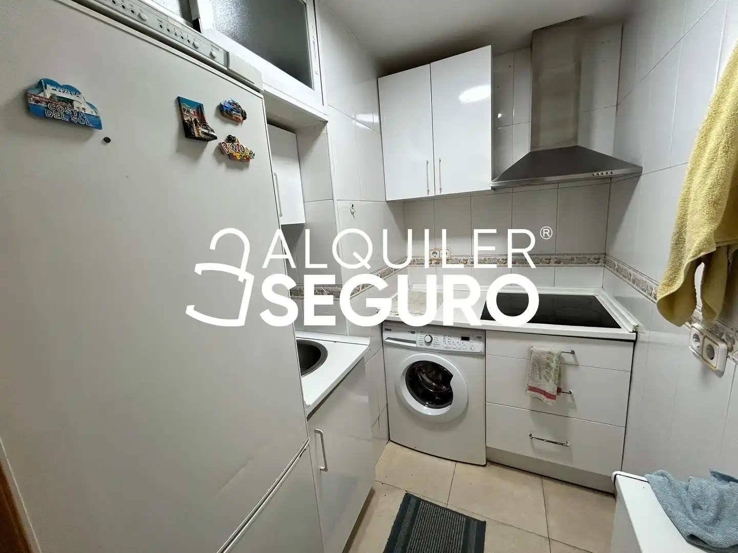 Kitchen of Flat for rent in Madrid  with Air Conditioner, Heating and Furnished