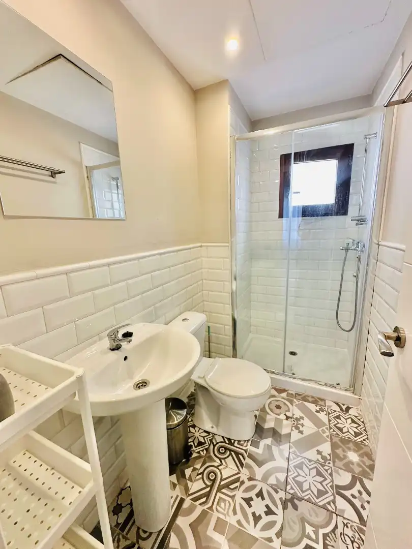 Bathroom of Flat for rent in Granada  with Parquet flooring, Furnished and Washing machine