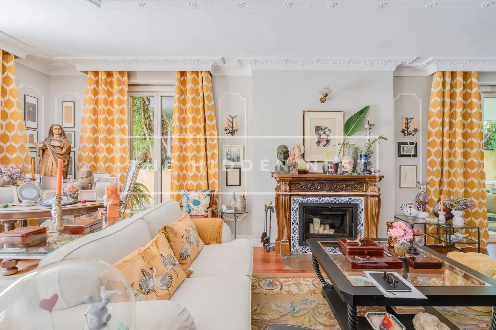 Sala d'estar de Casa o xalet en venda en Sant Cugat del Vallès amb Aire condicionat, Calefacció i Jardí privat