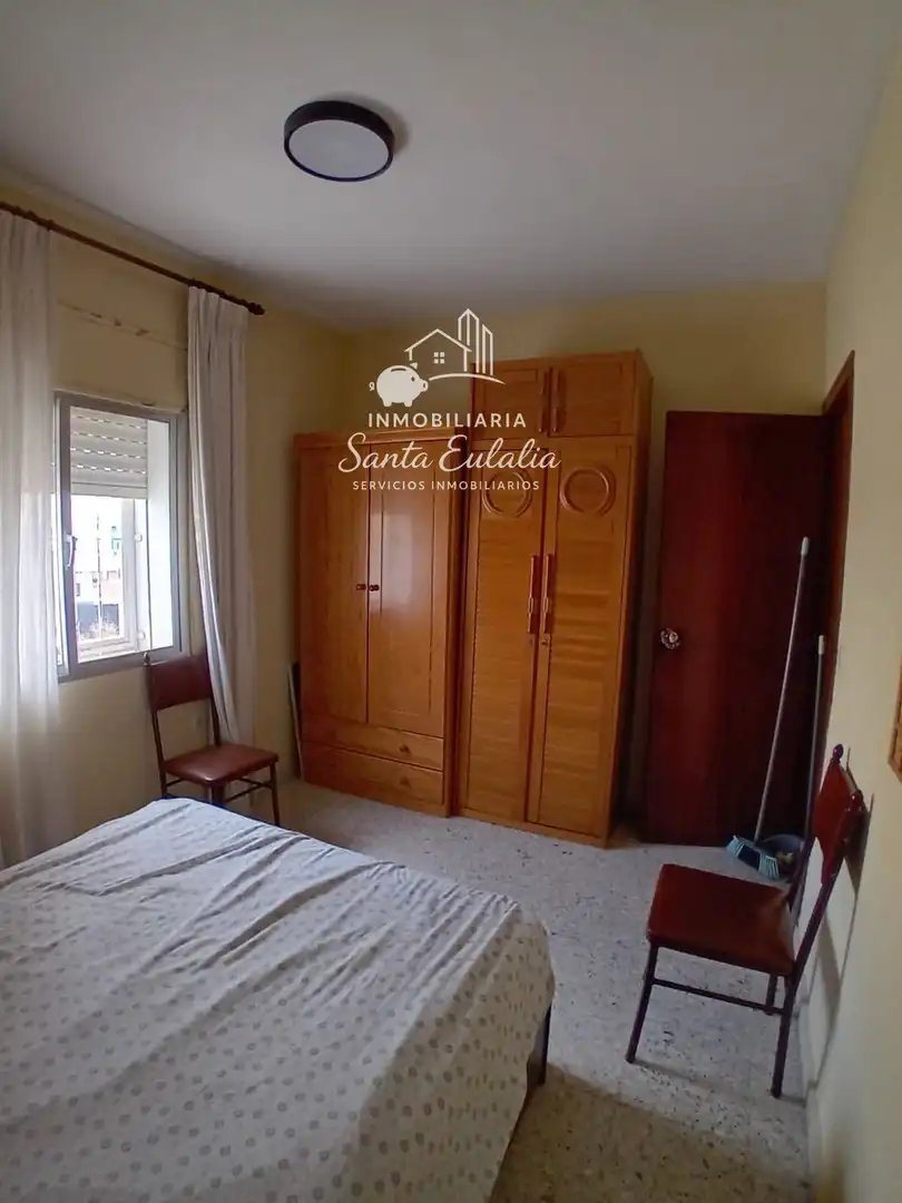 Schlafzimmer von Wohnung zur Miete in Mérida mit Klimaanlage, Heizung und Möbliert