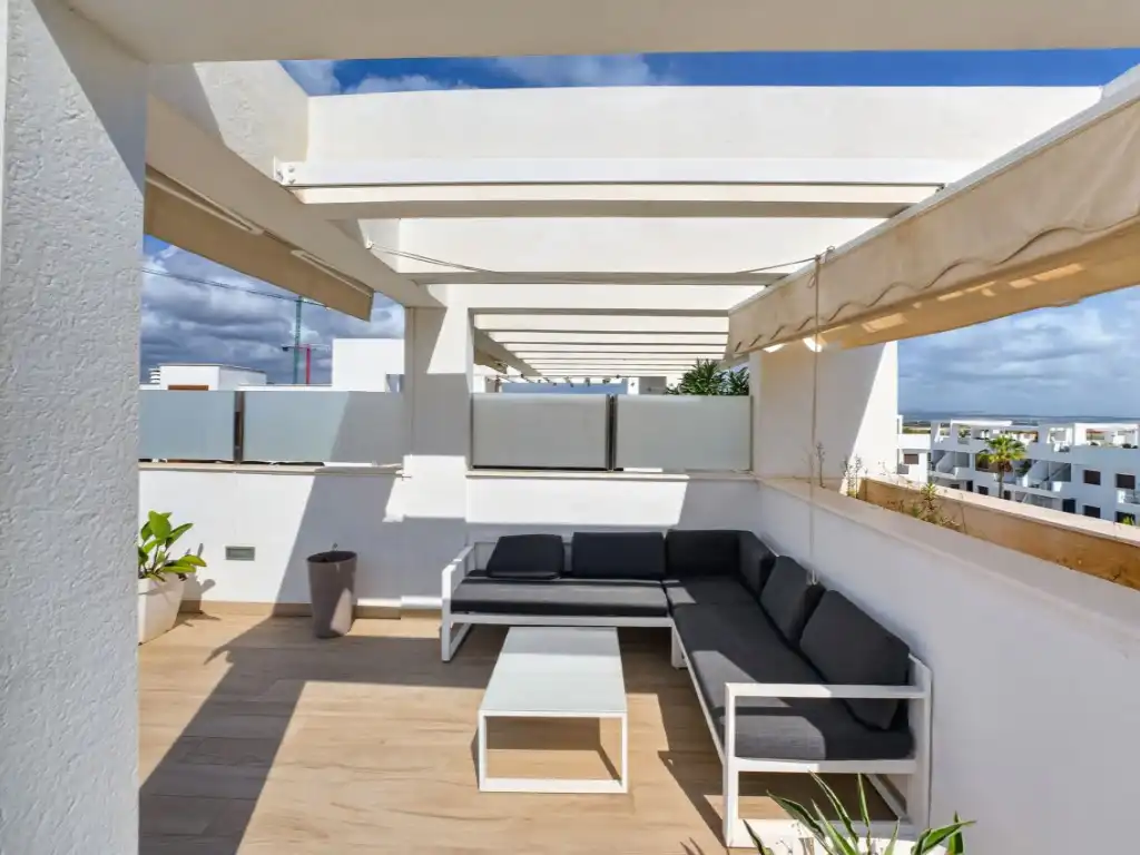 Terrace of Attic for sale in Torrevieja  with Air Conditioner, Heating and Furnished