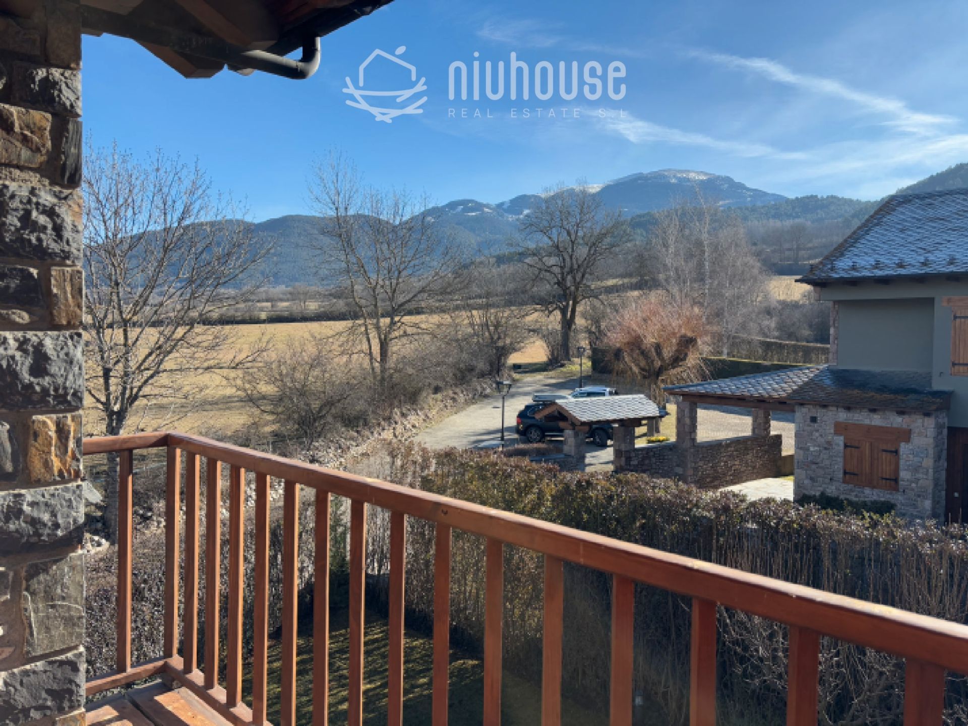 Terrace of Single-family semi-detached for sale in Prats i Sansor  with Heating, Private garden and Parquet flooring