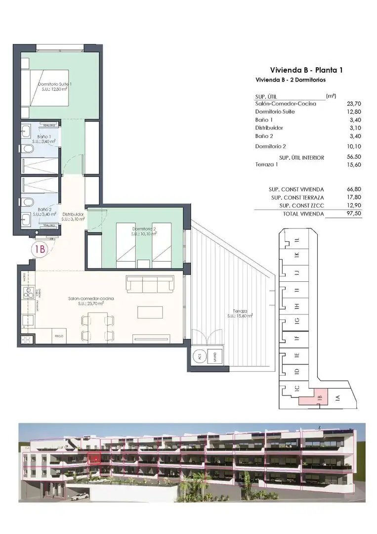 Appartement compact avec piscine à vendre à Benijófar, imagen 33