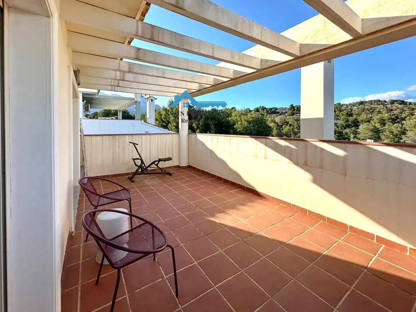 Terrace of Detached homes for sale in L'Alfàs del Pi  with Air Conditioner, Private garden and Storage room