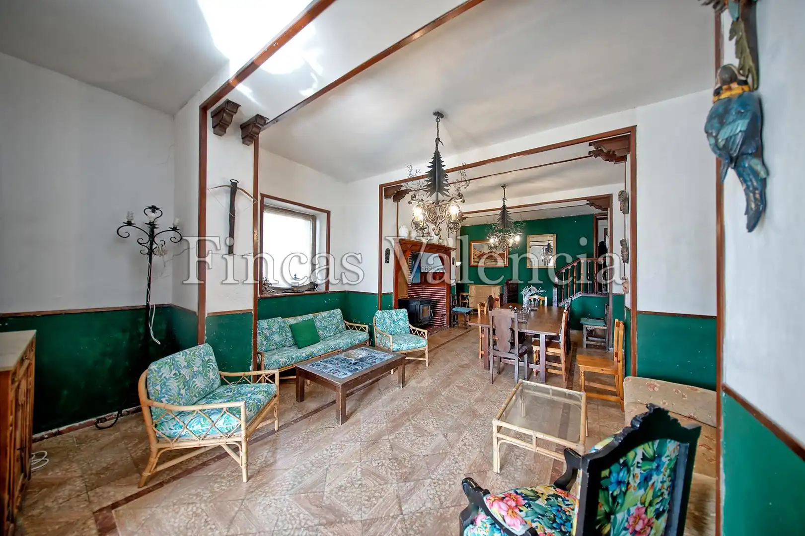 Sala de estar de Finca rústica en venta en Alcoy / Alcoi con Terraza, Trastero y Piscina