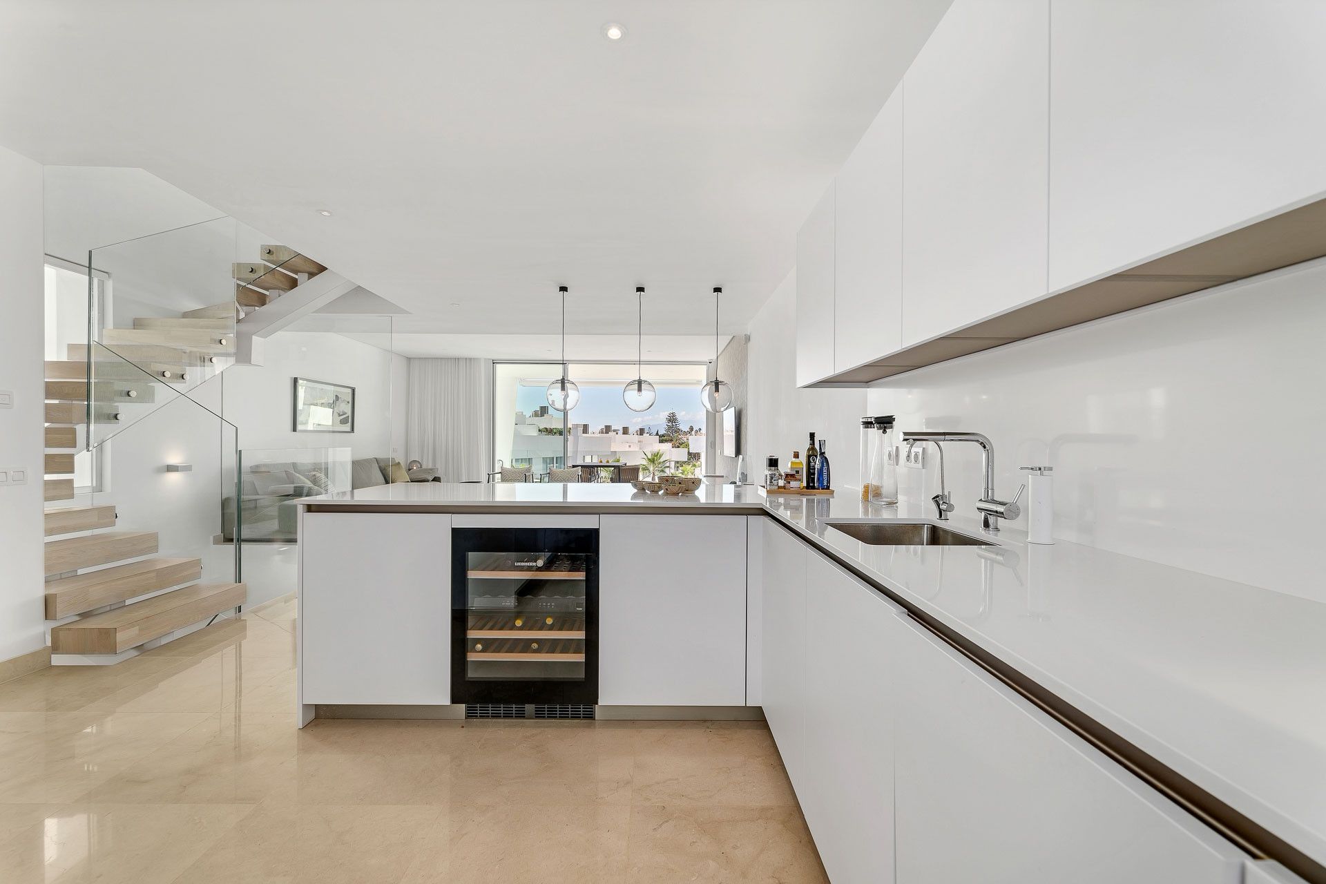 Kitchen of Single-family semi-detached to rent in Marbella  with Air Conditioner, Private garden and Terrace