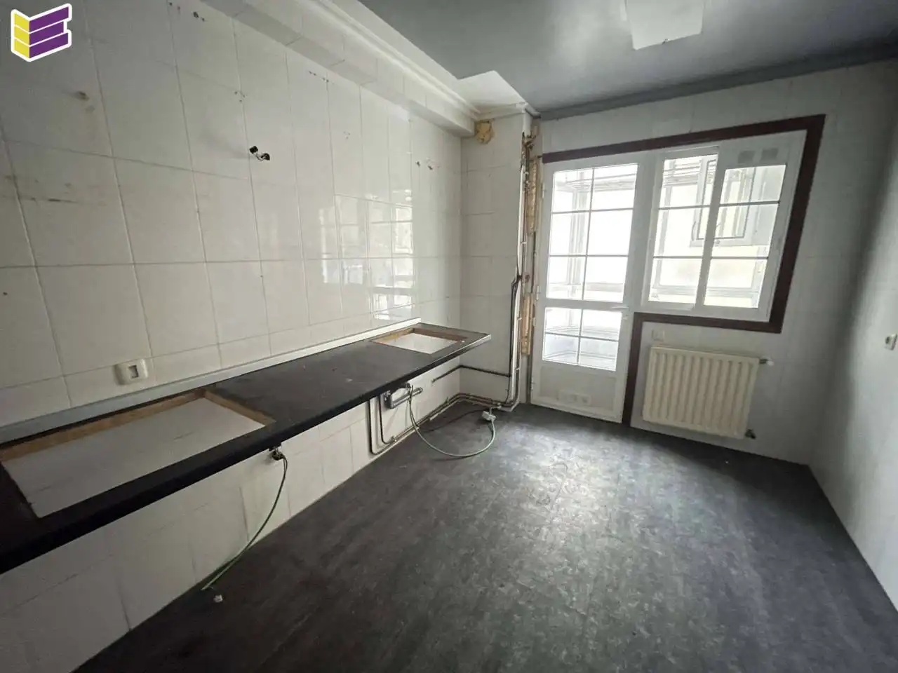 Kitchen of Flat for sale in Vigo   with Heating, Parquet flooring and Terrace