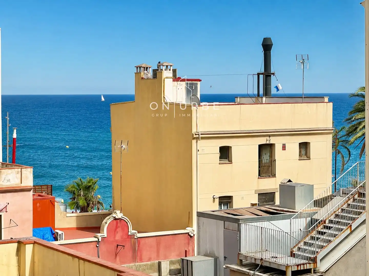Vista exterior de Piso en venta en Barcelona con Aire acondicionado, Parquet y Terraza