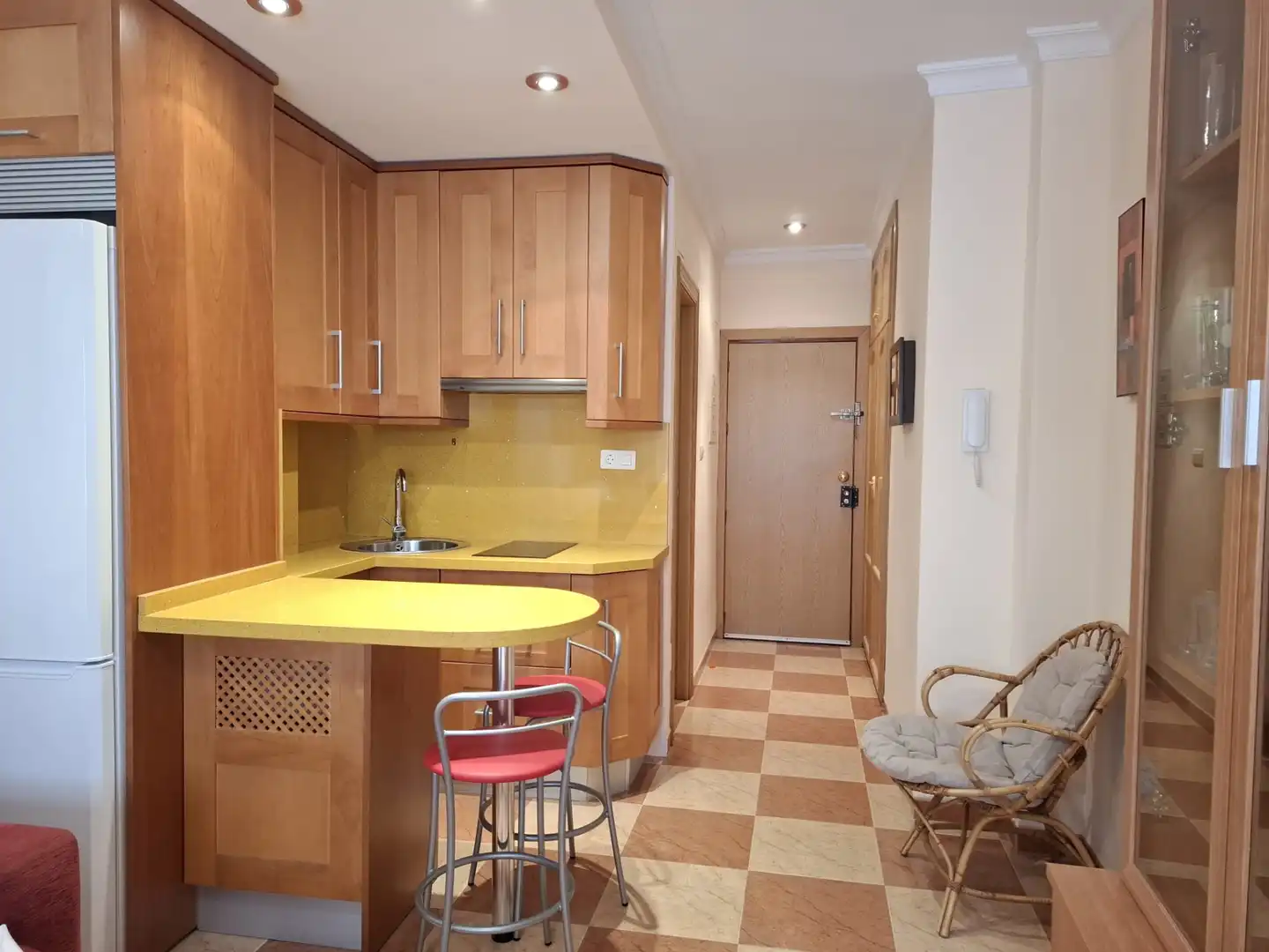 Cocina de Estudio en venta en Torrenueva Costa con Aire acondicionado, Terraza y Amueblado