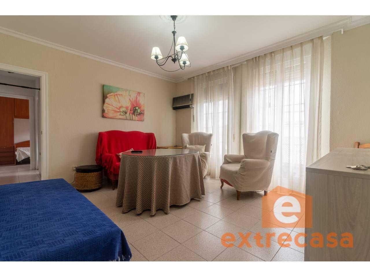 Exterior view of Flat for sale in Badajoz Capital  with Air Conditioner, Heating and Furnished