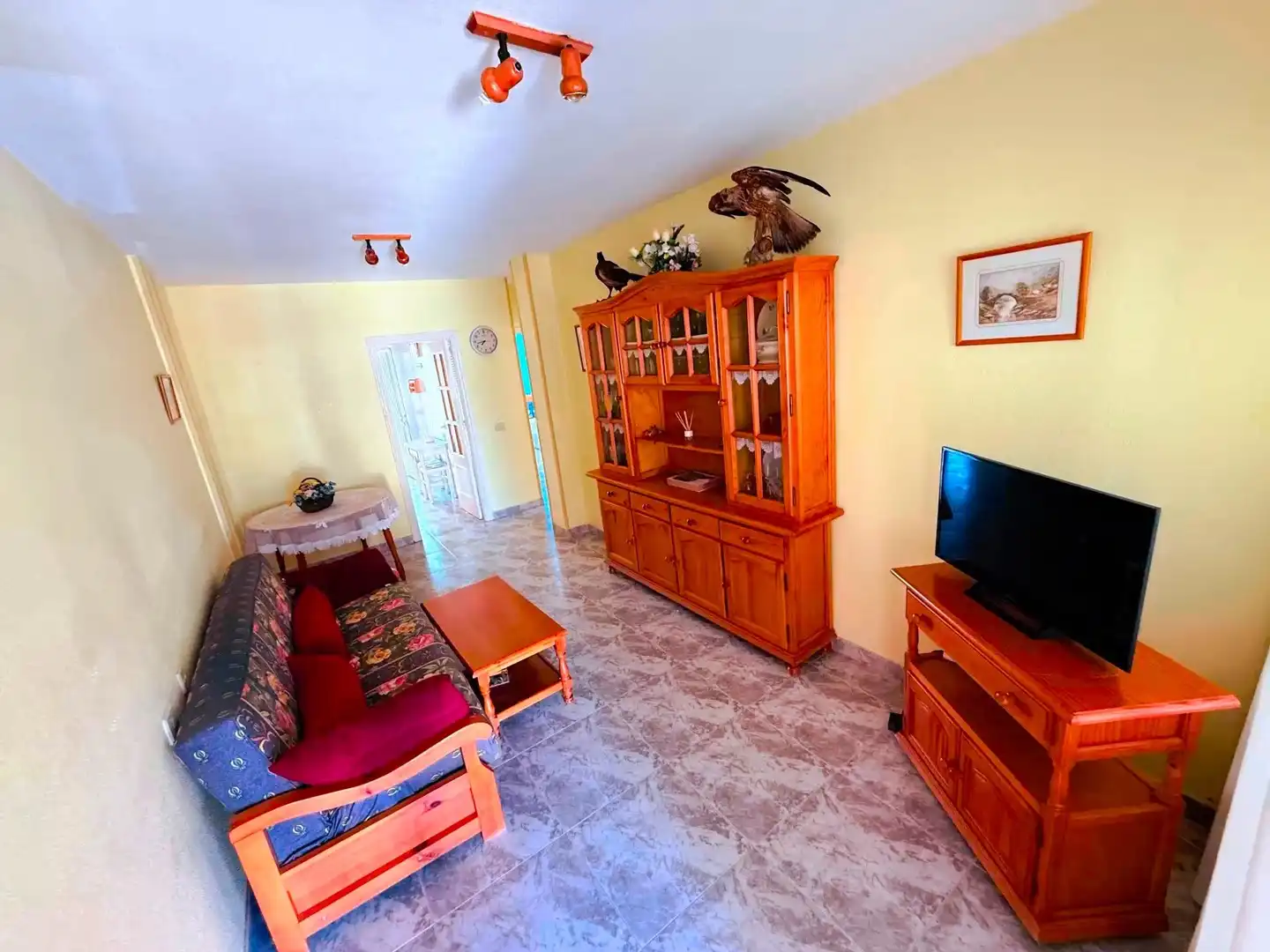 Sala d'estar de Casa adosada en venda en Los Alcázares amb Jardí privat, Terrassa i Traster