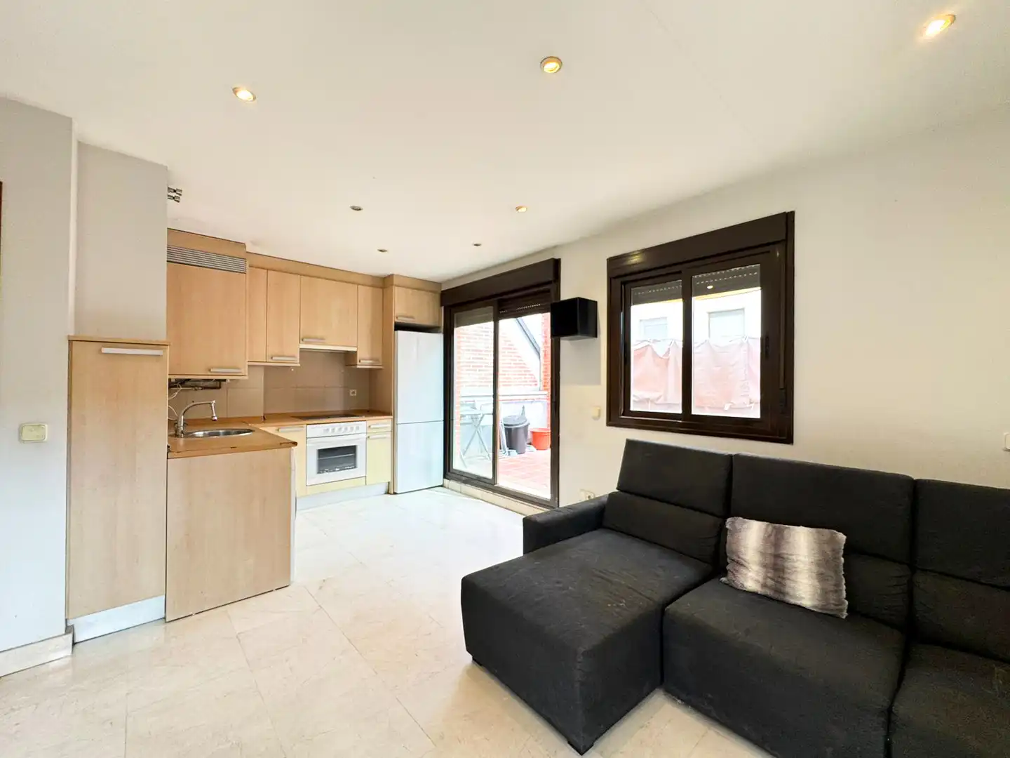 Sala de estar de Ático en venta en Madrid con Terraza, Horno y Lavadora