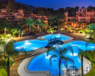 Swimming pool of Planta baja for sale in Marbella  with Air Conditioner, Parquet flooring and Terrace