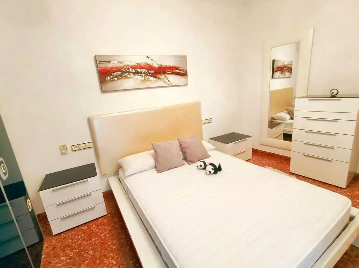 Bedroom of Flat for sale in Sueca  with Air Conditioner, Storage room and Furnished