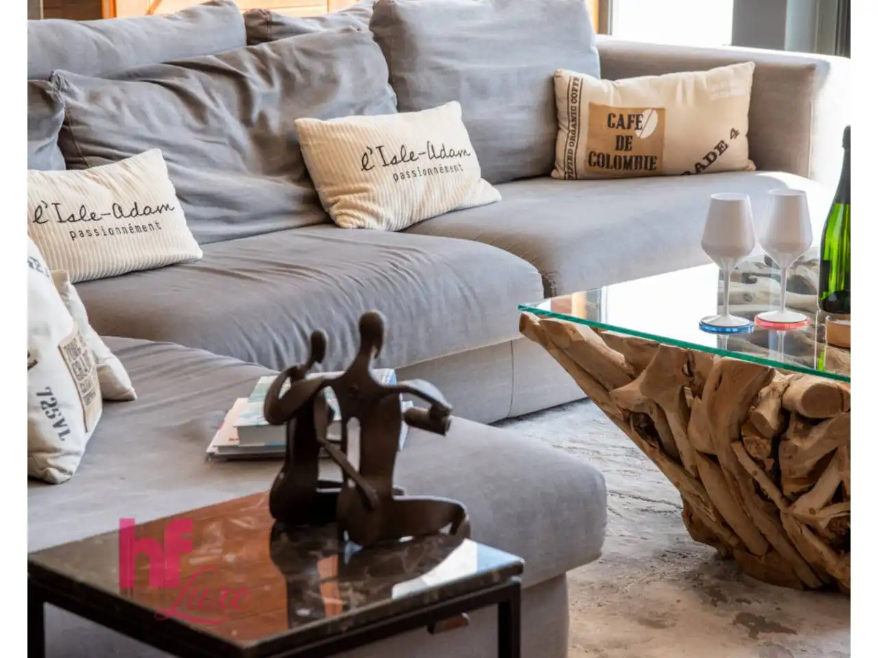 Sala d'estar de Casa o xalet en venda en Moraira amb Aire condicionat, Calefacció i Jardí privat