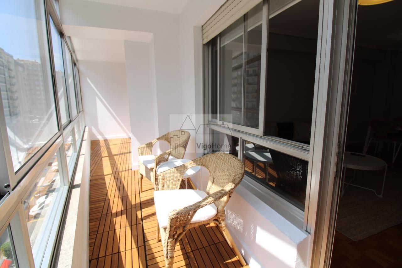 Balcony of Flat to rent in Vigo   with Heating, Parquet flooring and Terrace