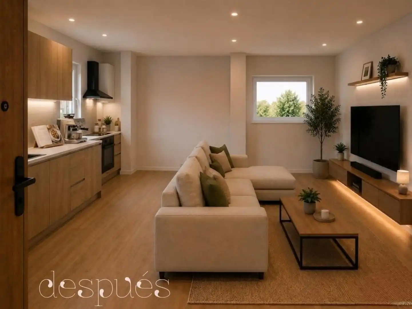 Sala de estar de Ático en venta en Avilés